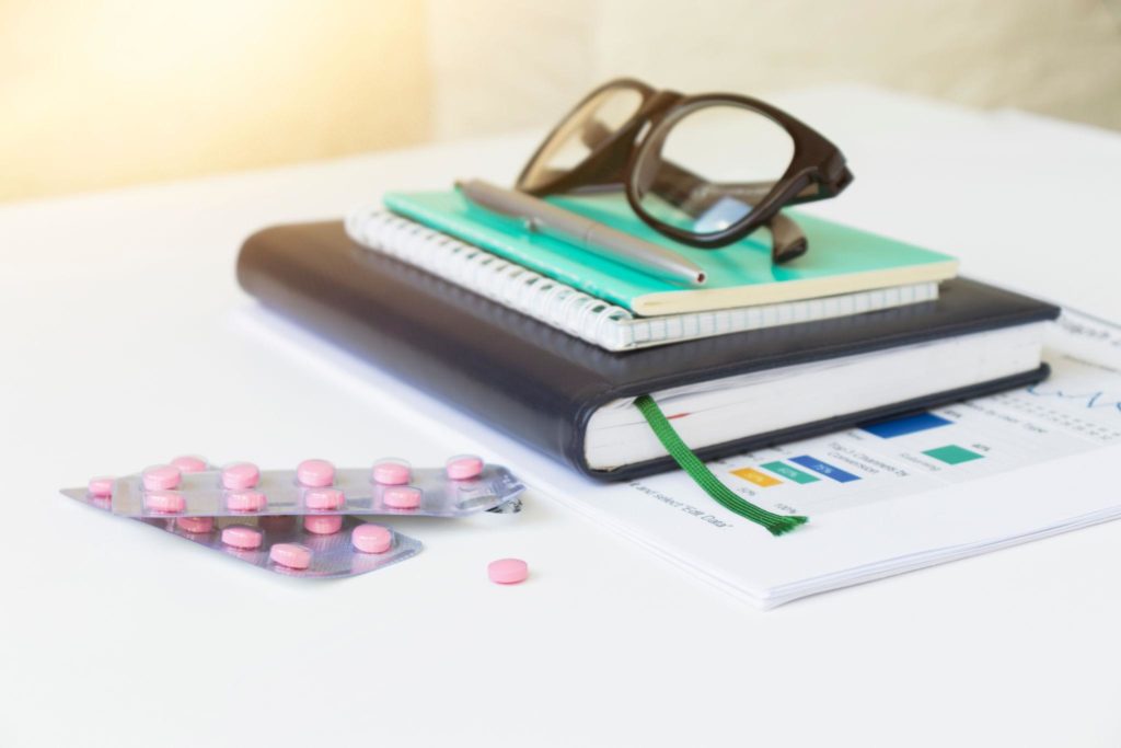 Checklist and medical information prepared before an ambulance arrives for someone with dementia