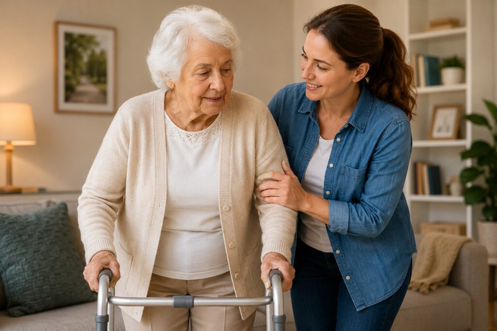 Falls prevention dementia support and home safety for elderly patients