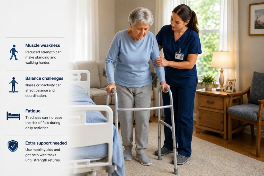 Mobility support after hospital stay helps prevent falls in dementia patients