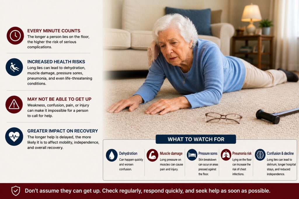 Personal alarm devices help reduce the risk of long lies after falls