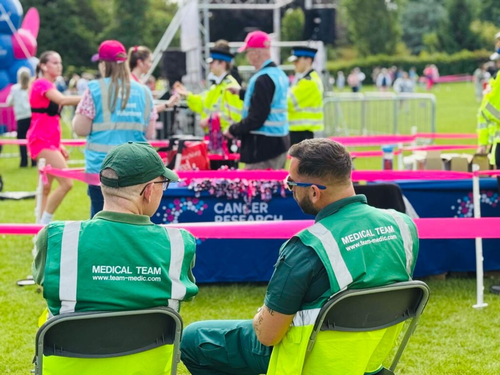 Event medical cover team at summer event.