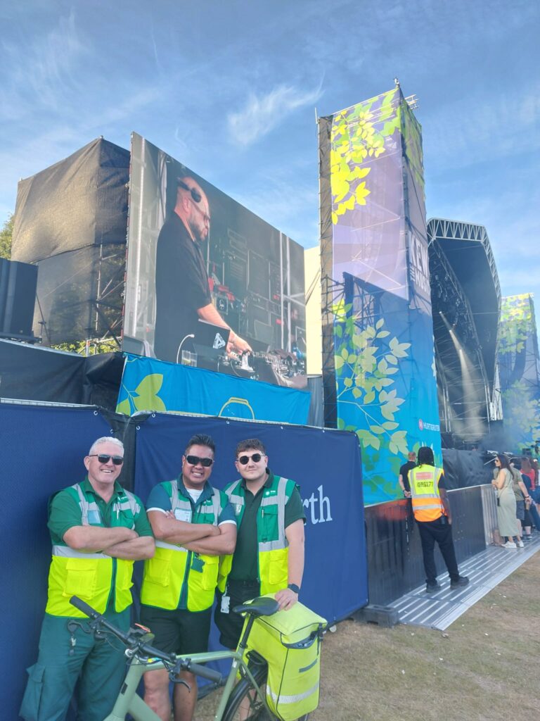 "Event medical cover staff at summer outdoor event UK"
