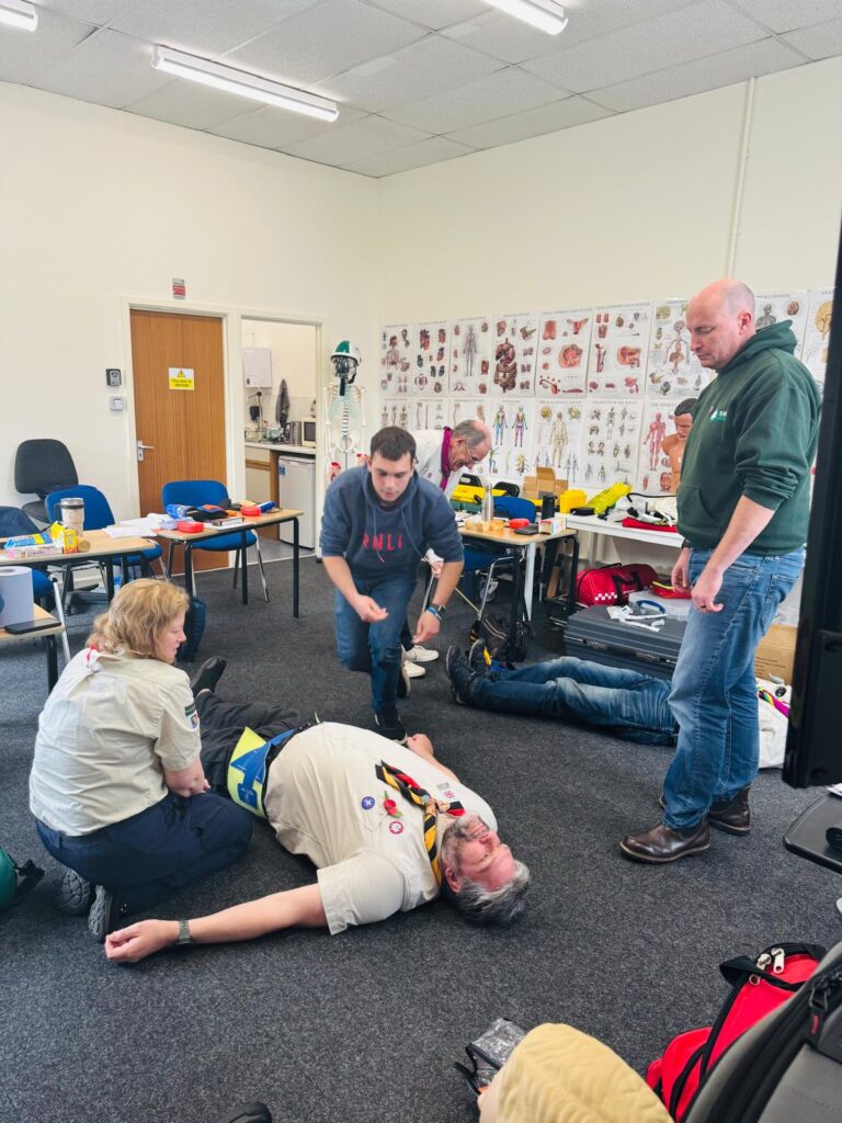 Bespoke first aid training session with Team Medic instructor