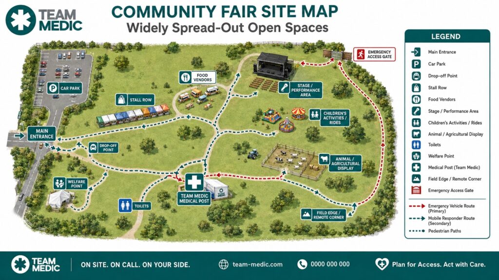 Community fair site map